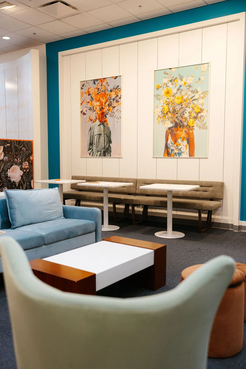 Welcoming Carnaby lounge seating and tables